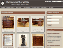 Tablet Screenshot of merchantofwelby.com.au